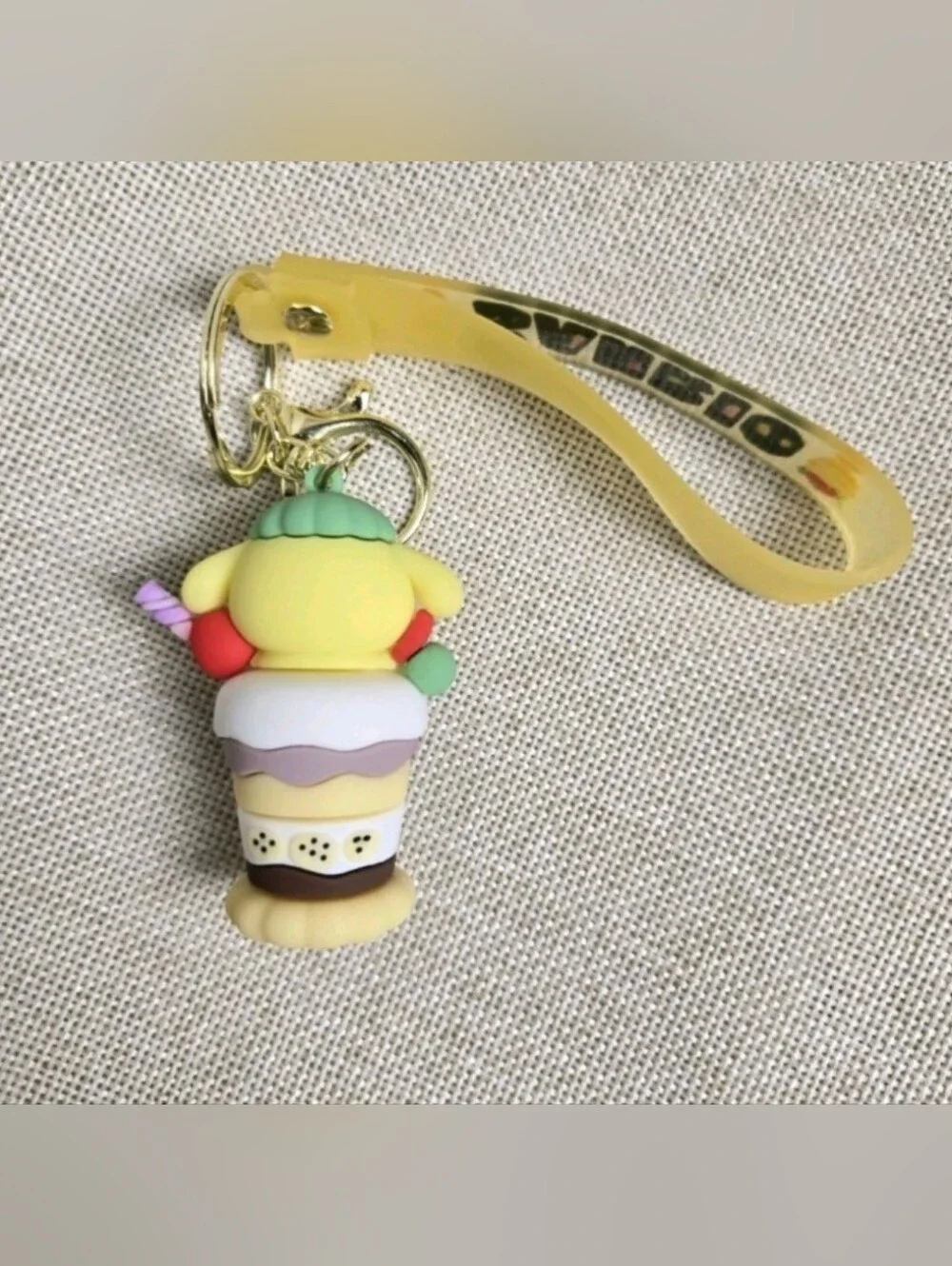 Pompompurin Ice Cream Cup Keychain Wristband Bag Charm Keyring